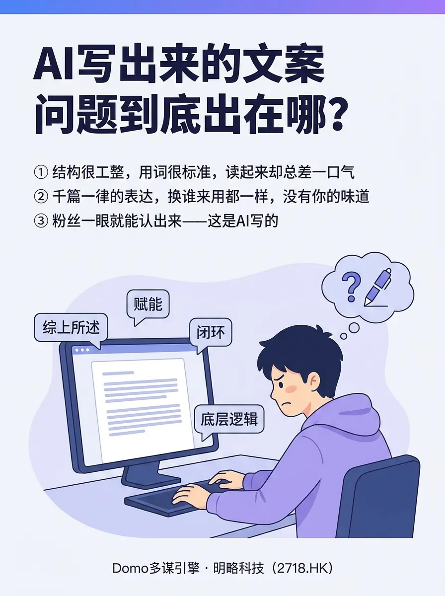 为什么你的文案,一看就知道是AI写的? 为什么你的文案,一看就知道是AI写的?