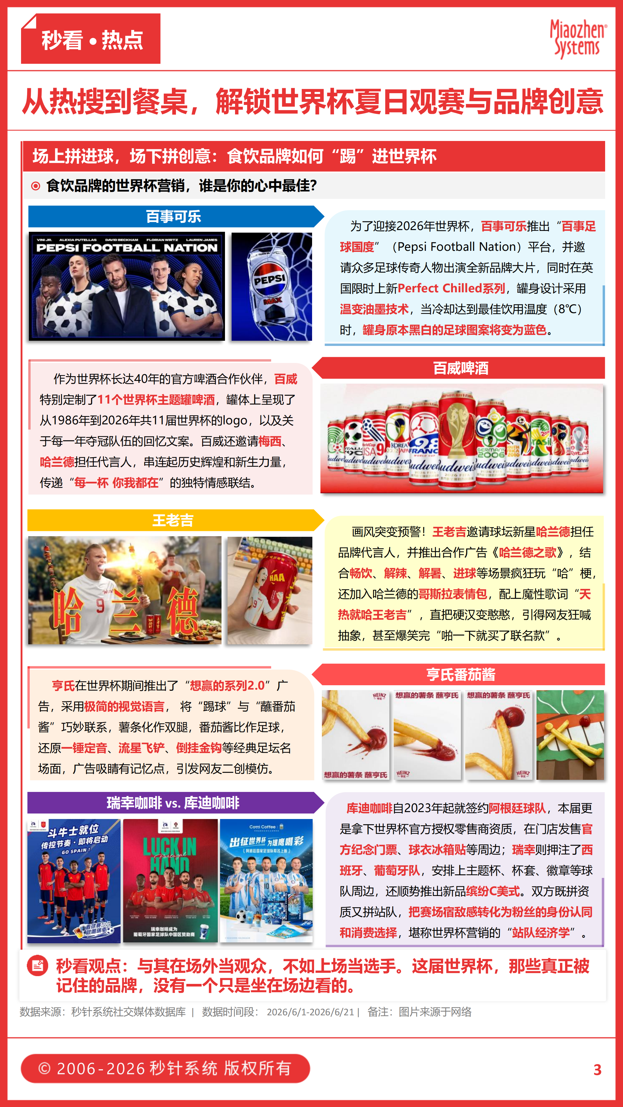 王老吉《哈兰德之歌》疯狂玩梗，新鲜零食抢量贩生意，打工人吃上”人粮”，六月食饮热点速览
